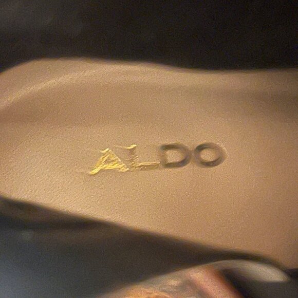 Aldo Womens Snakeskin Pattern Ankle Boots Sz 6.5 Browns - Picture 5 of 6